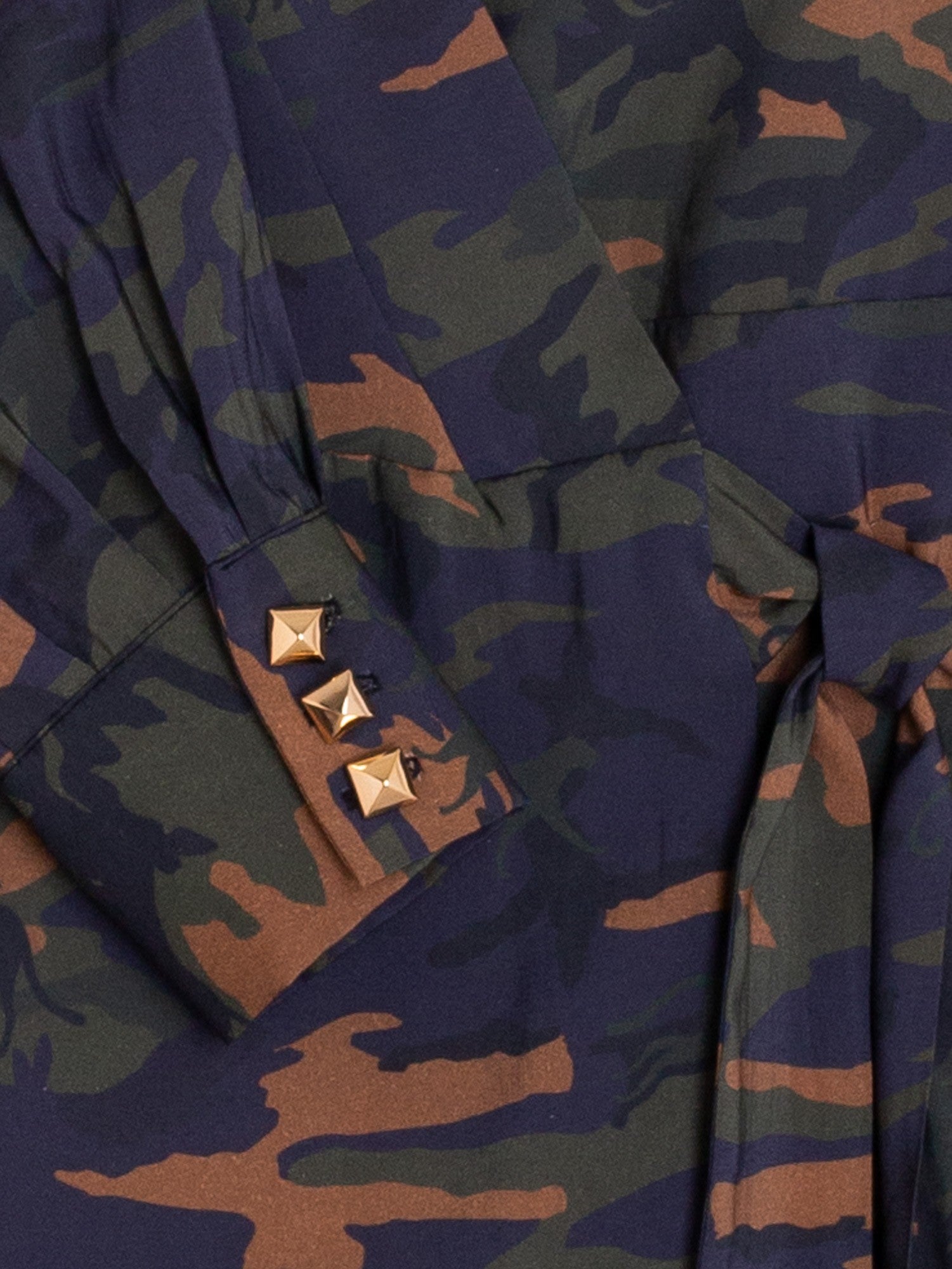 Vilagallo Dress MARA Wrap Print Camouflage