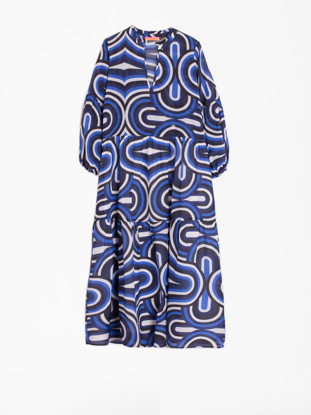 Vilagallo Long Dress TAMMY Navona Blue