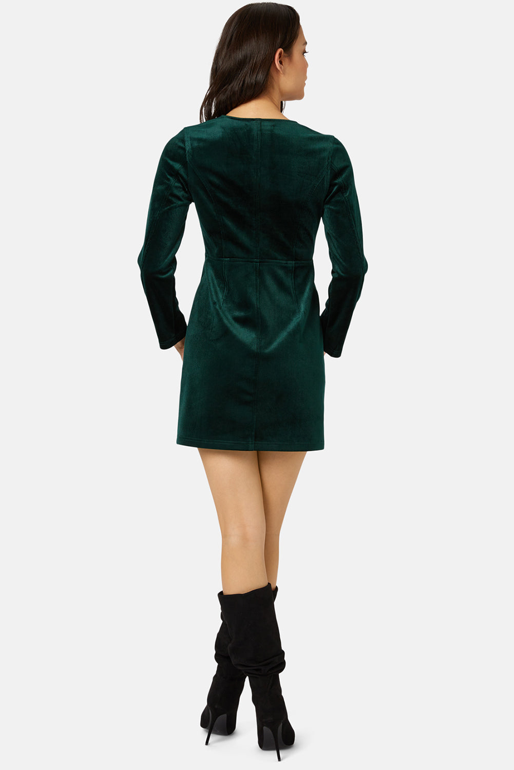 Traffic People Dress BRATTER MINI Cord Green
