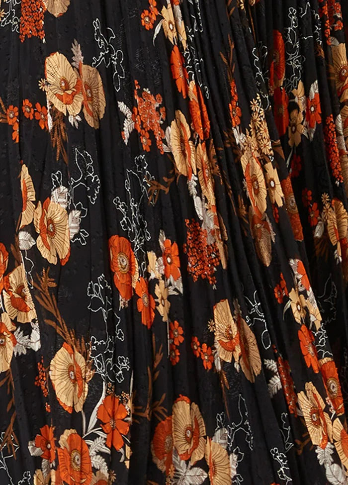 Traffic People AURORA Pleat Skirt Dress Black