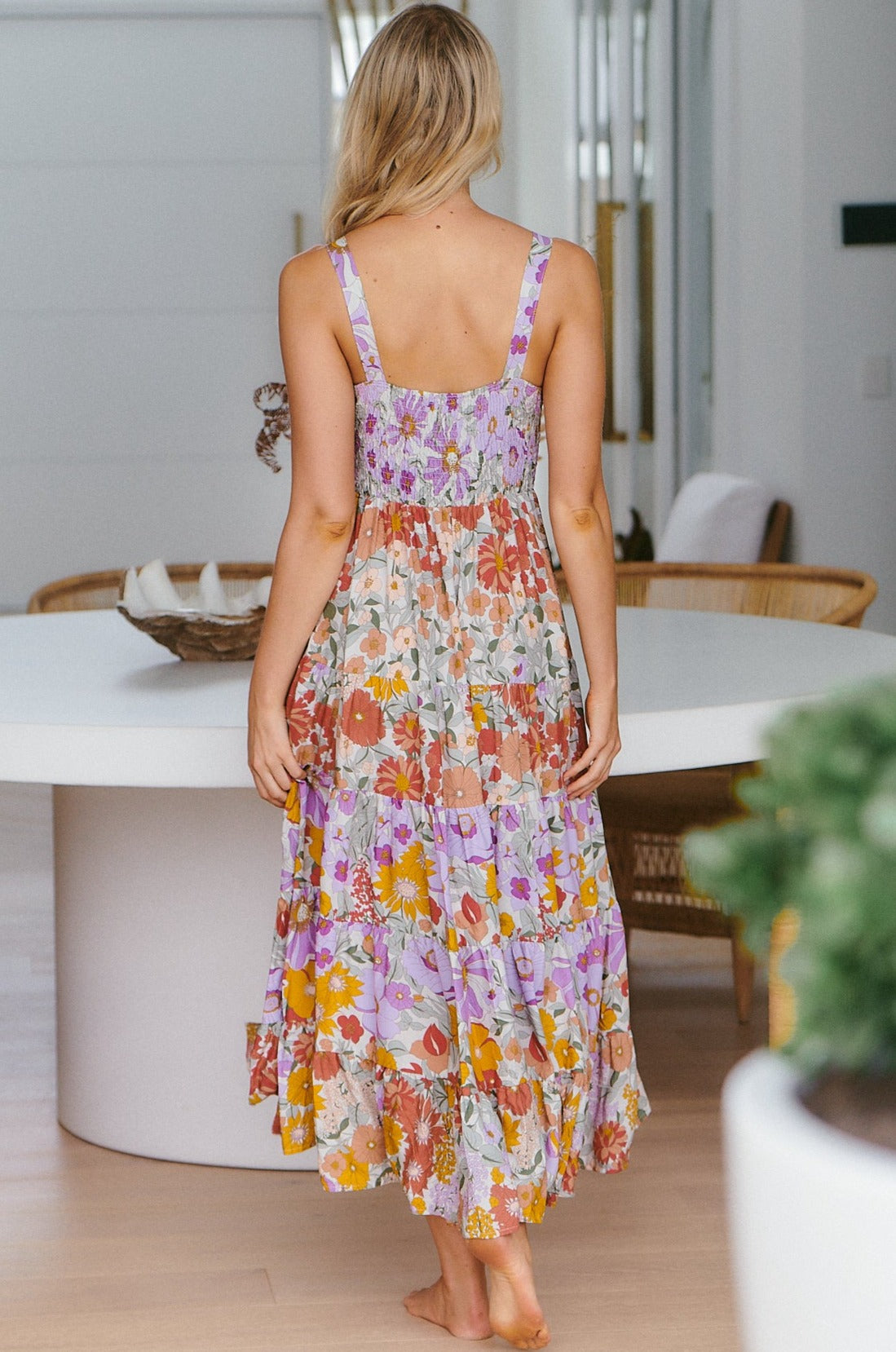 Jaase Dress BEA Strap Maxi Secret Garden Lilac