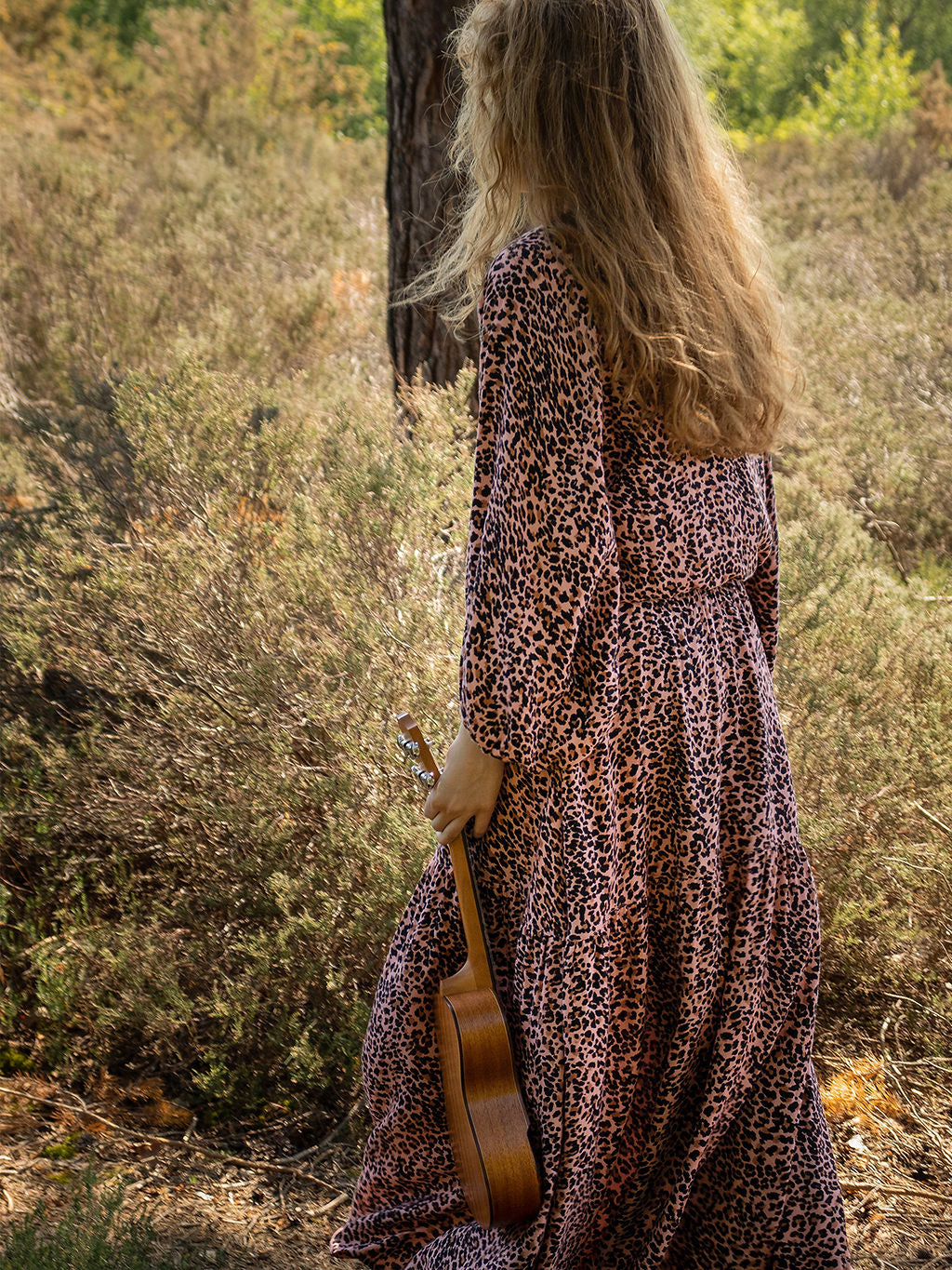 Stardust Maxi Dress Blush Leopard LEO