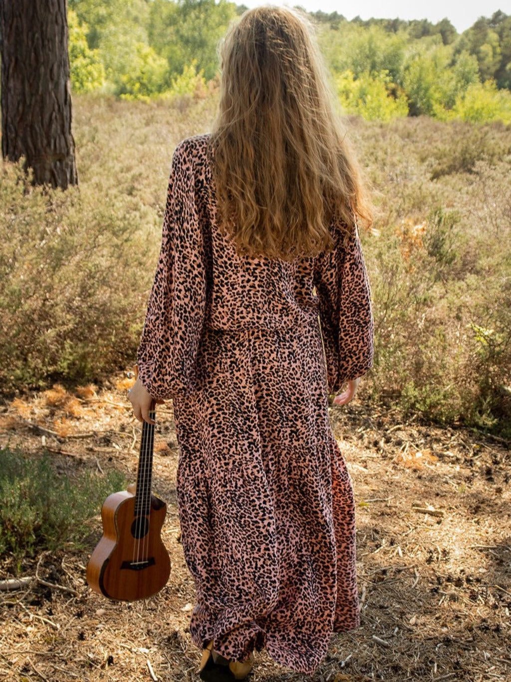 Stardust Maxi Dress Blush Leopard LEO
