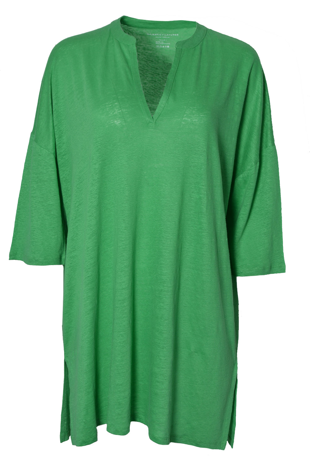 Majestic Filatures FTQ007 Tunic Dress Apple Green