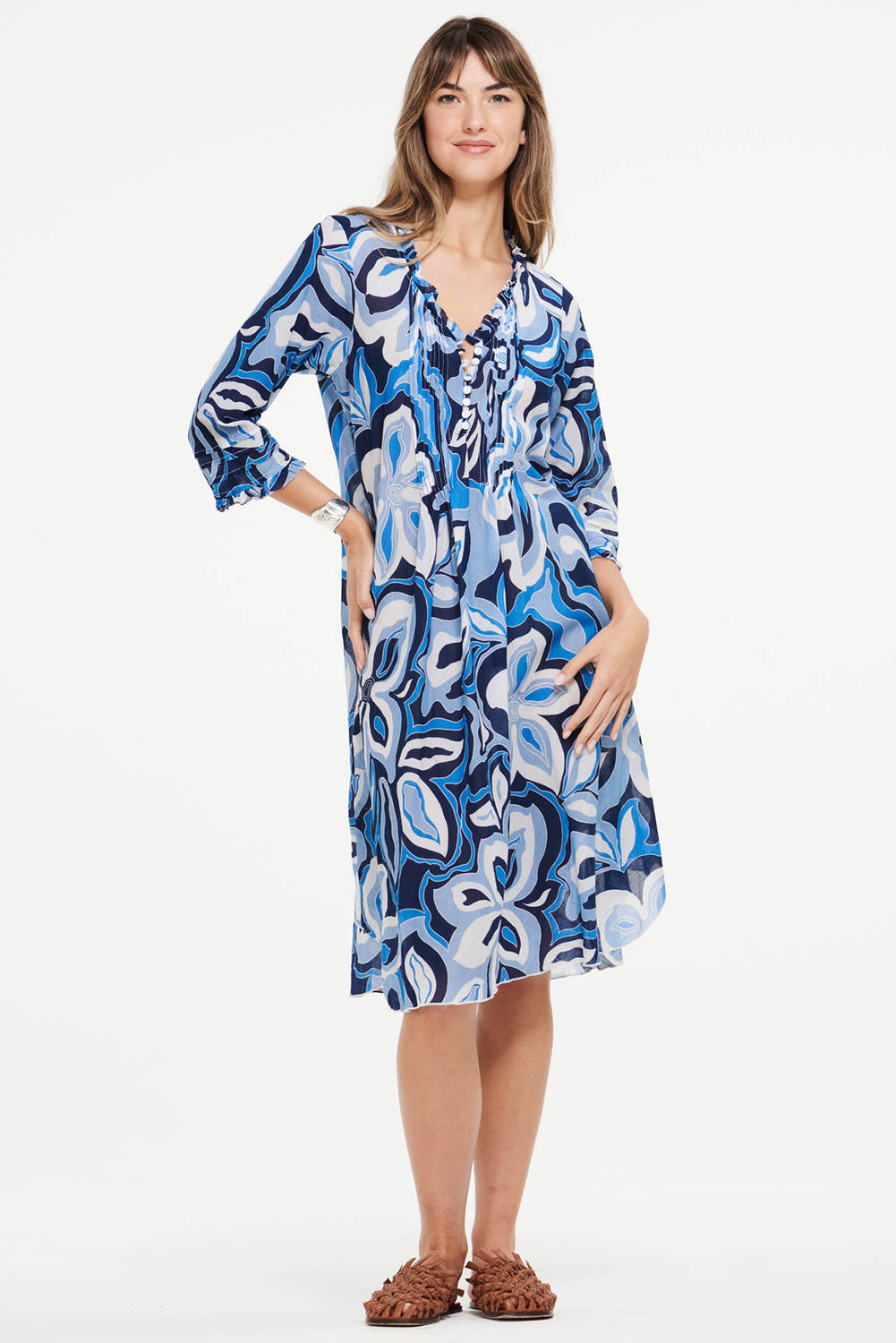 Oneseason MIDDY POPPY Dress Copacabana Blue