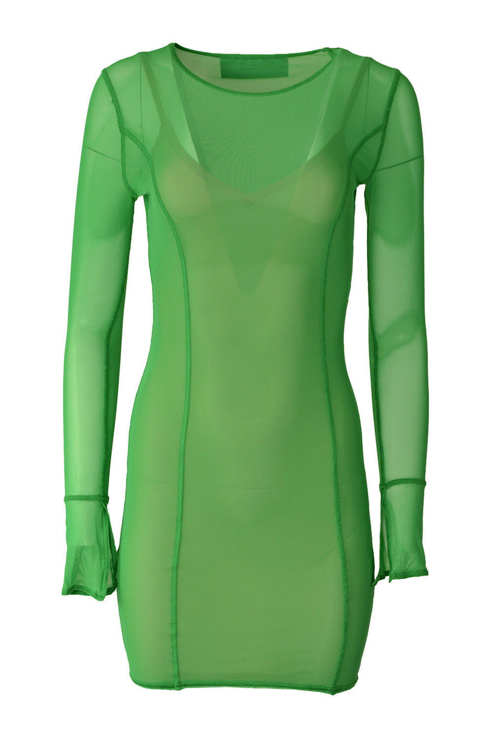 Patrizia Pepe Dress 2A2662 Net Mini Vibrant Green