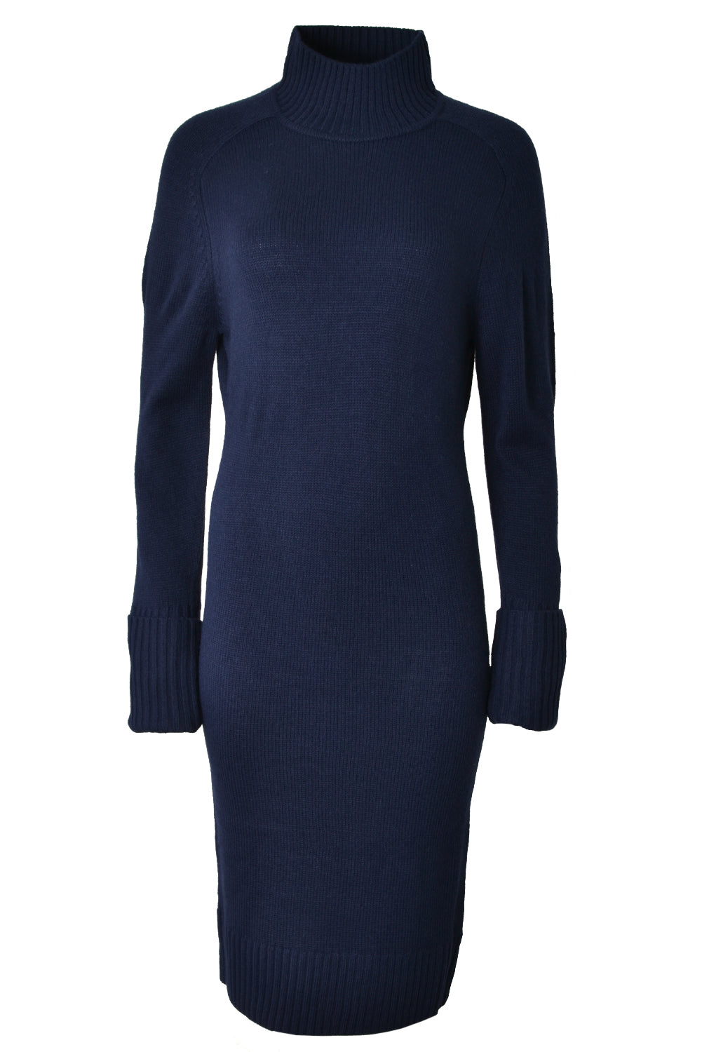 Patrizia Pepe 2A2660 Knee Length Knit Polo Dress Atmosphere Blue