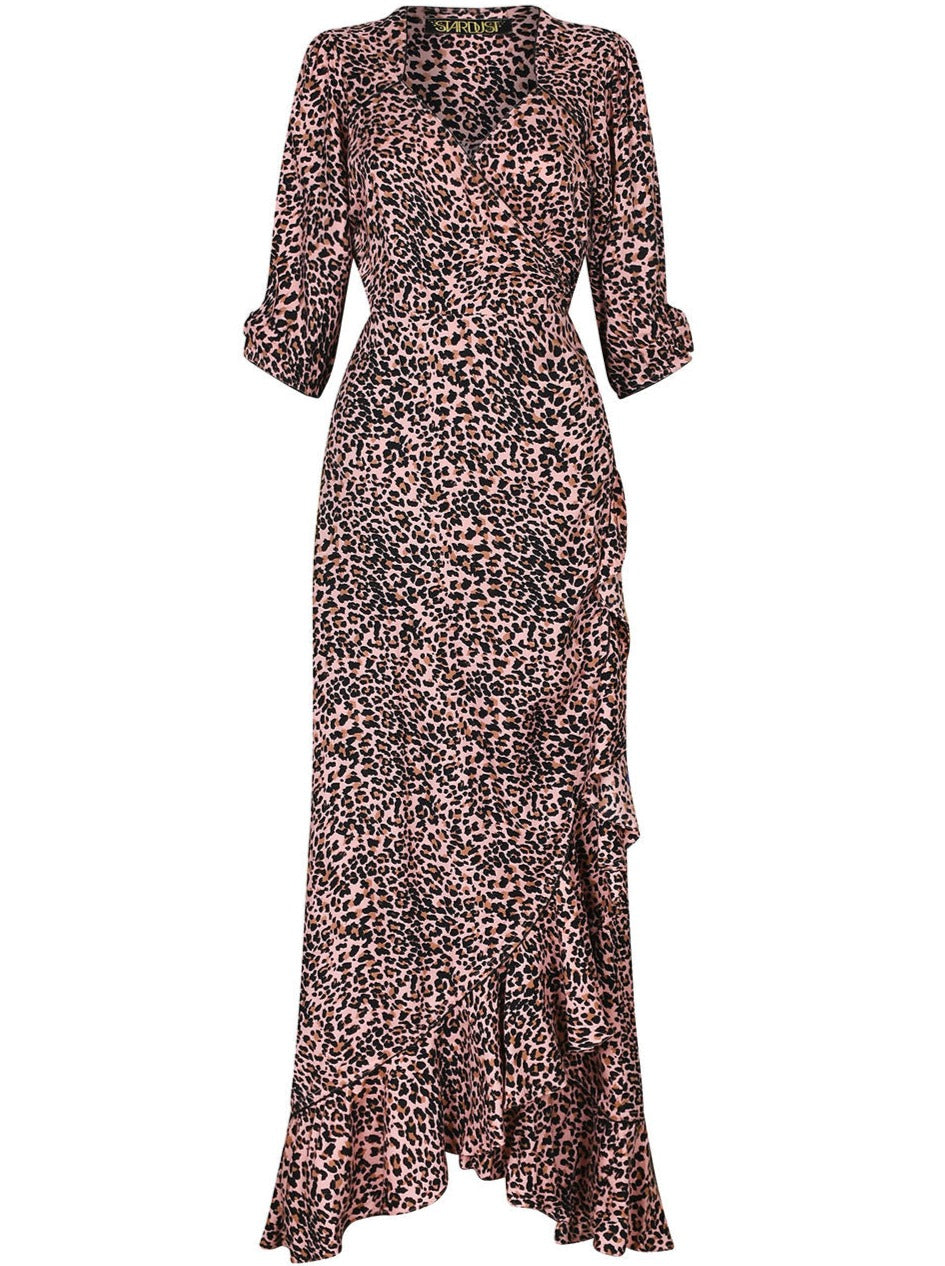 Stardust Dress SWEETHEART FLAMENCO Blush Leopard