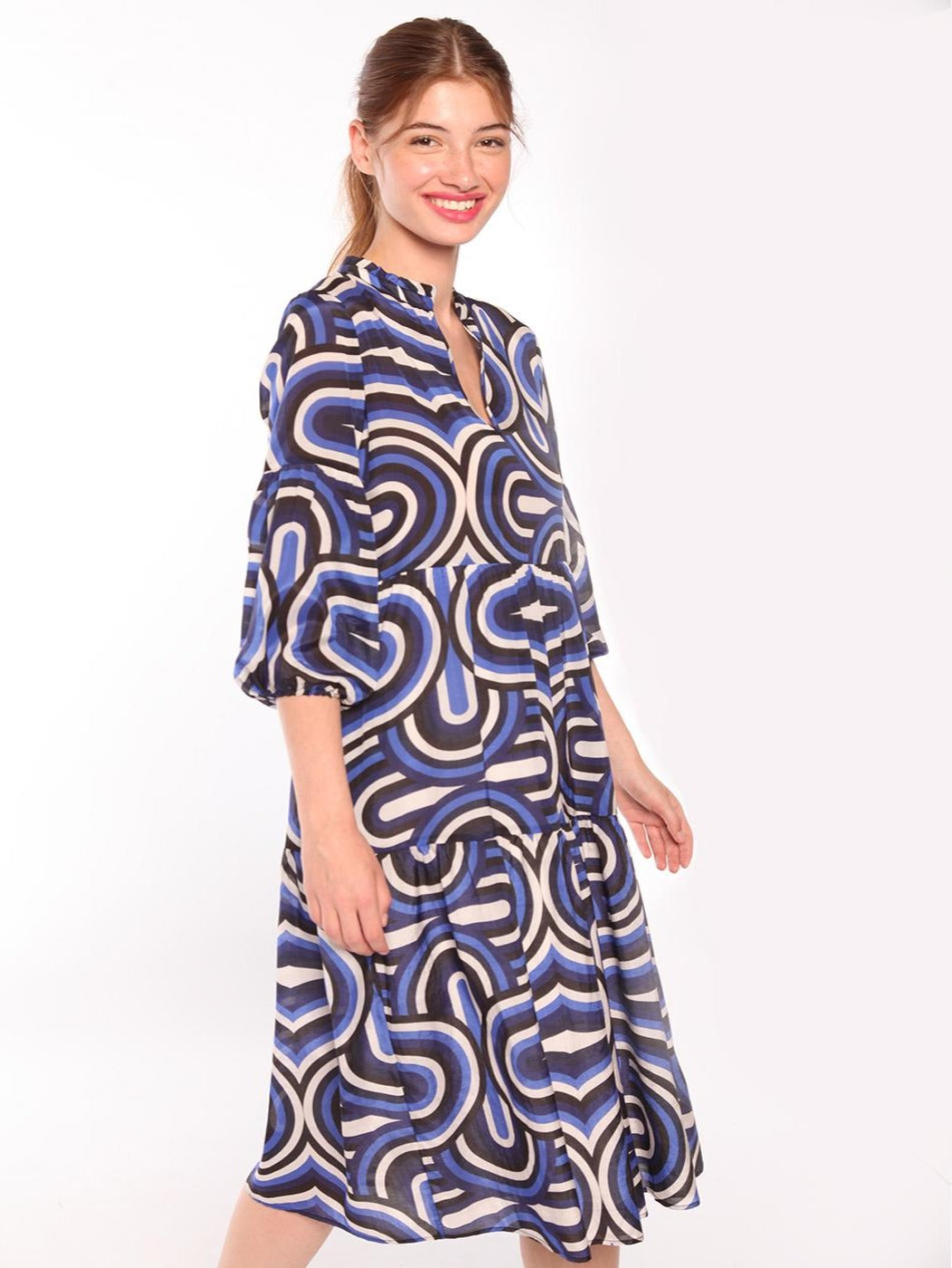 Vilagallo Long Dress TAMMY Navona Blue